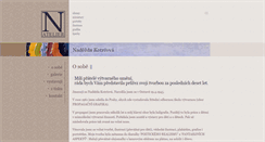 Desktop Screenshot of nadezdakotrcova.cz